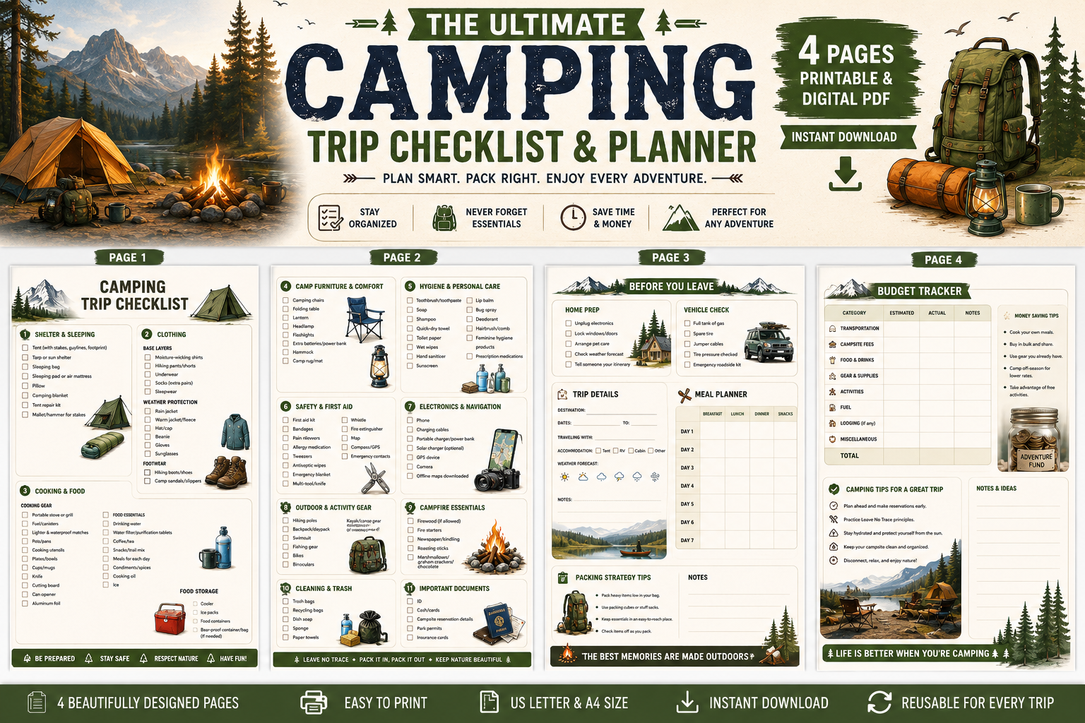 Ultimate Camping Check List