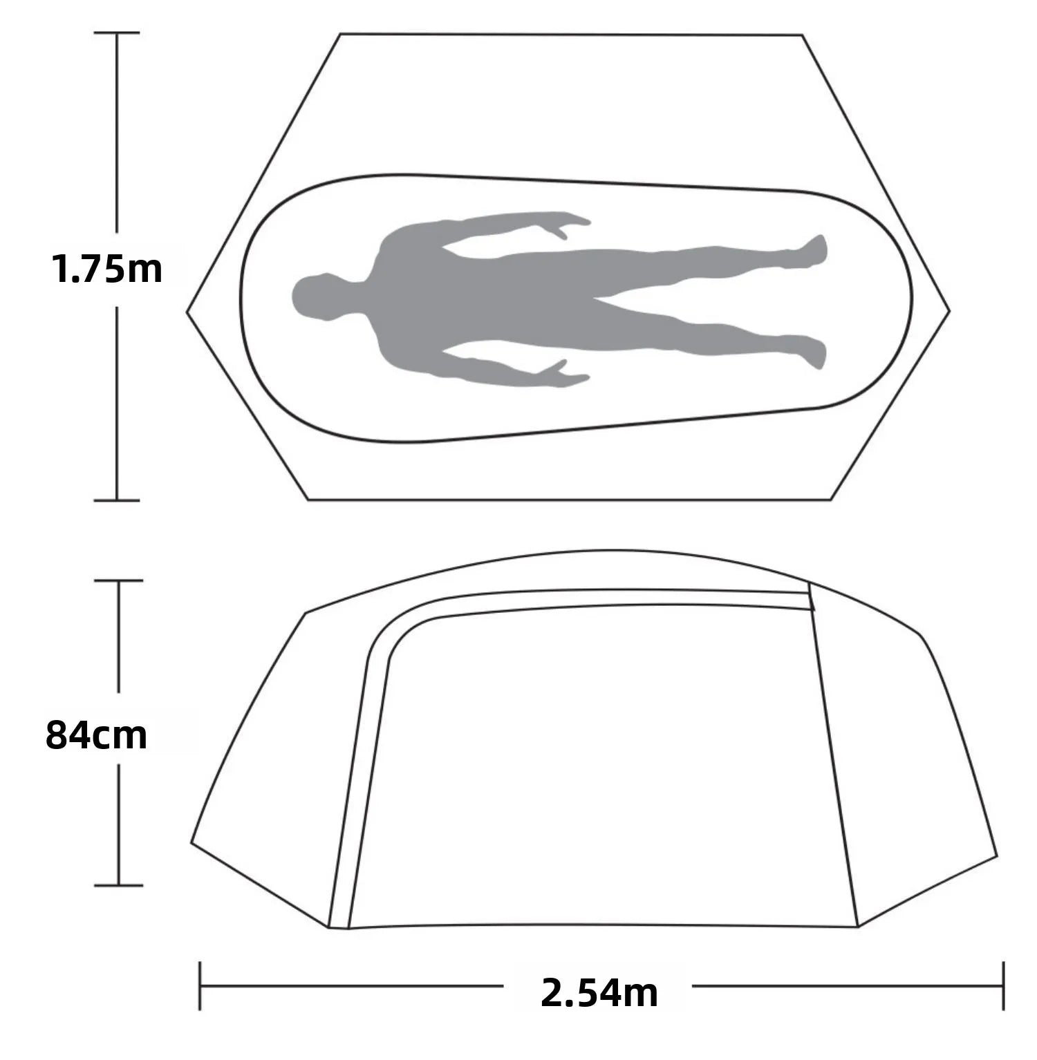 Tent Folding Bed Sunshade Tourism Outdoor Camping Hiking Mountaineering Outdoor Camping Single Tactical Tent Rainproof Boat