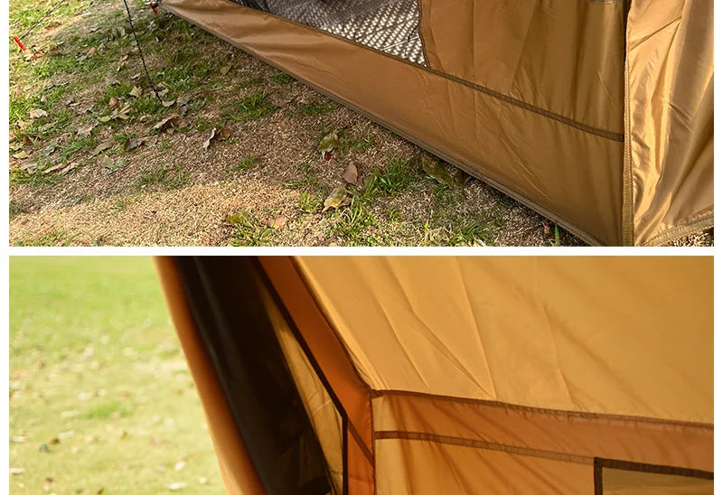2-Person Camping Tent Lightweight Waterproof Outdoor Beach Cabin Tent with Vent Portable Shelter