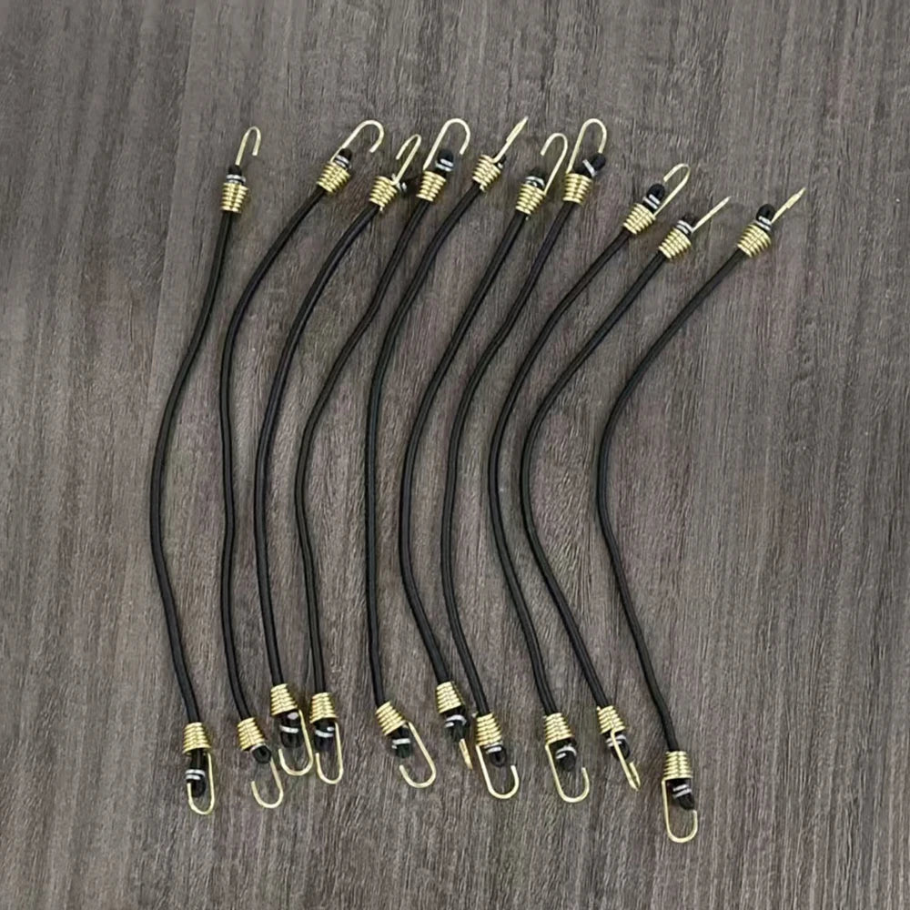 10Pcs Outdoor Tent Fixing Ropes, Hiking and Camping Tent Fixing Hooks, Compact and Lightweight, Easy to Carry and Store, Can Fix Tents and Hang Items S004210