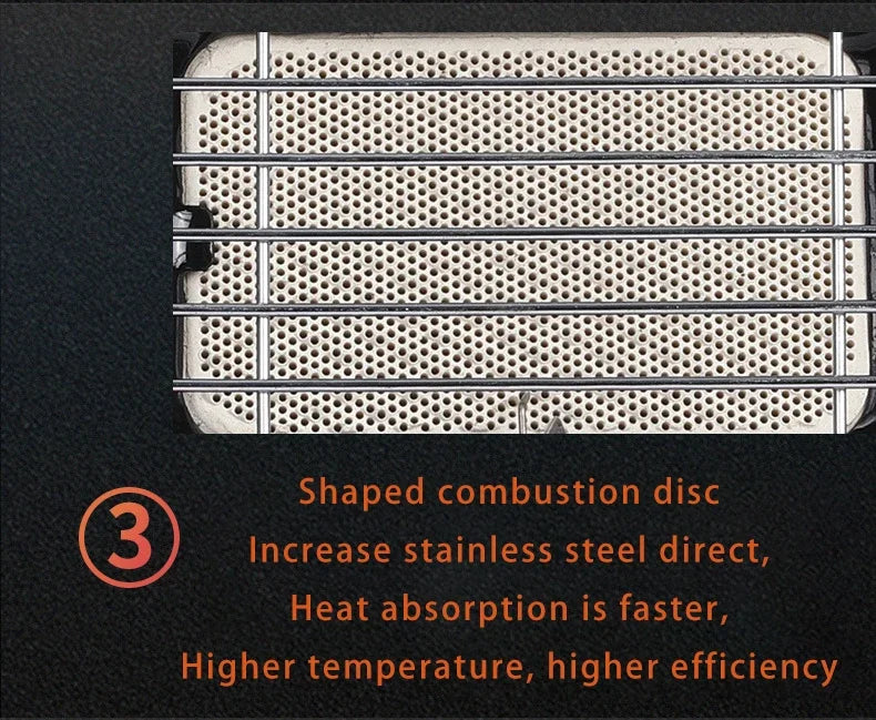 Portable Gas Camping Stove Cassette Burner Outdoor Picnic BBQ Stove Compact Butane Cooker for Camping Fishing Travel