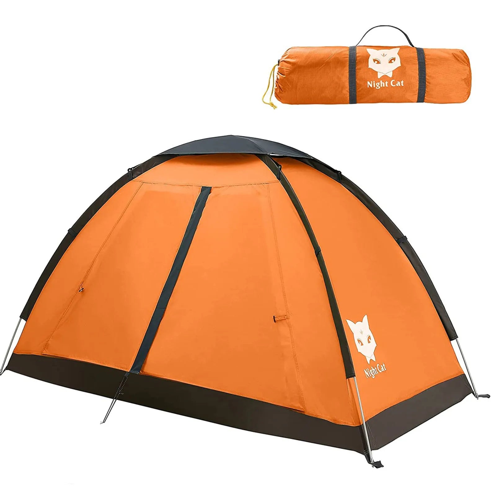 Night Cat Tent for 1 to 2 Persons, Lightweight Waterproof Camping Hiking Backpack Tent