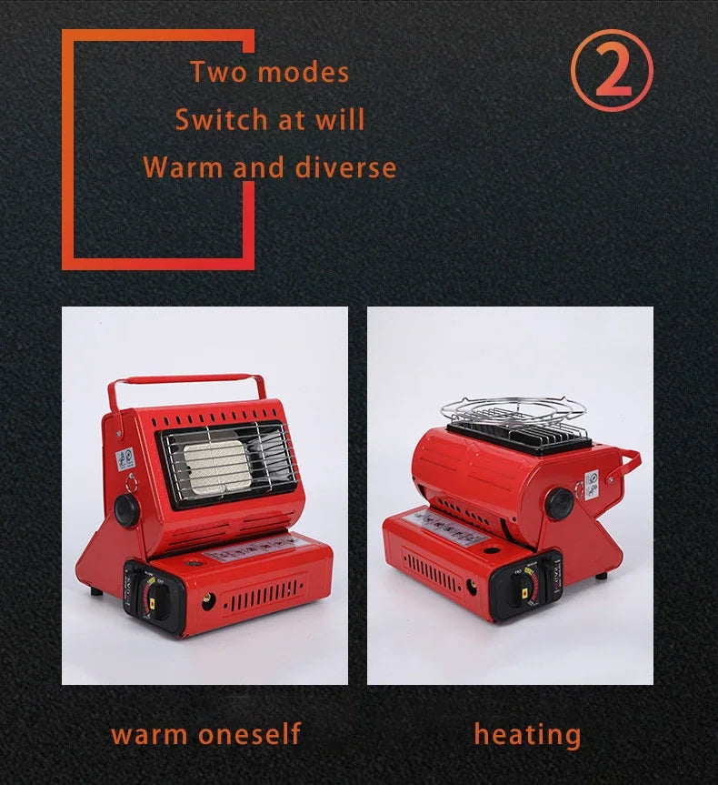 Portable Gas Camping Stove Cassette Burner Outdoor Picnic BBQ Stove Compact Butane Cooker for Camping Fishing Travel