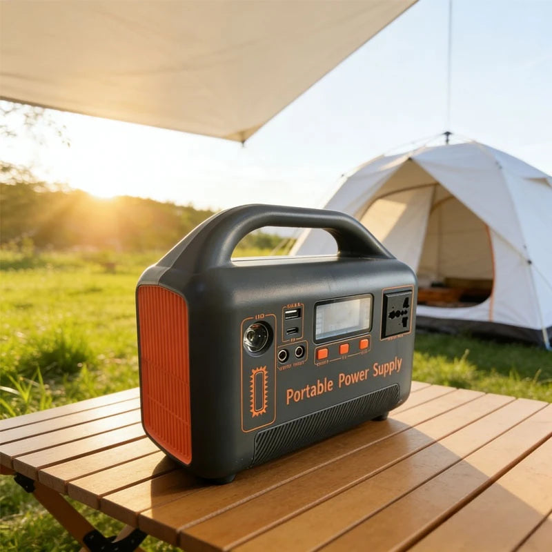 Portable Power Station 400W 192Wh LiFePO4 Solar Generator with Optional Solar Panel AC Outlet USB for Camping RV Emergency Backup