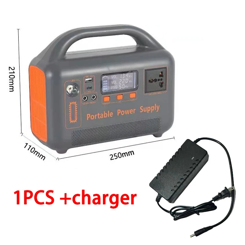 400W Portable Power Station 192Wh Solar Generator LiFePO4 Battery with AC Outlet USB for Camping RV Emergency Backup
