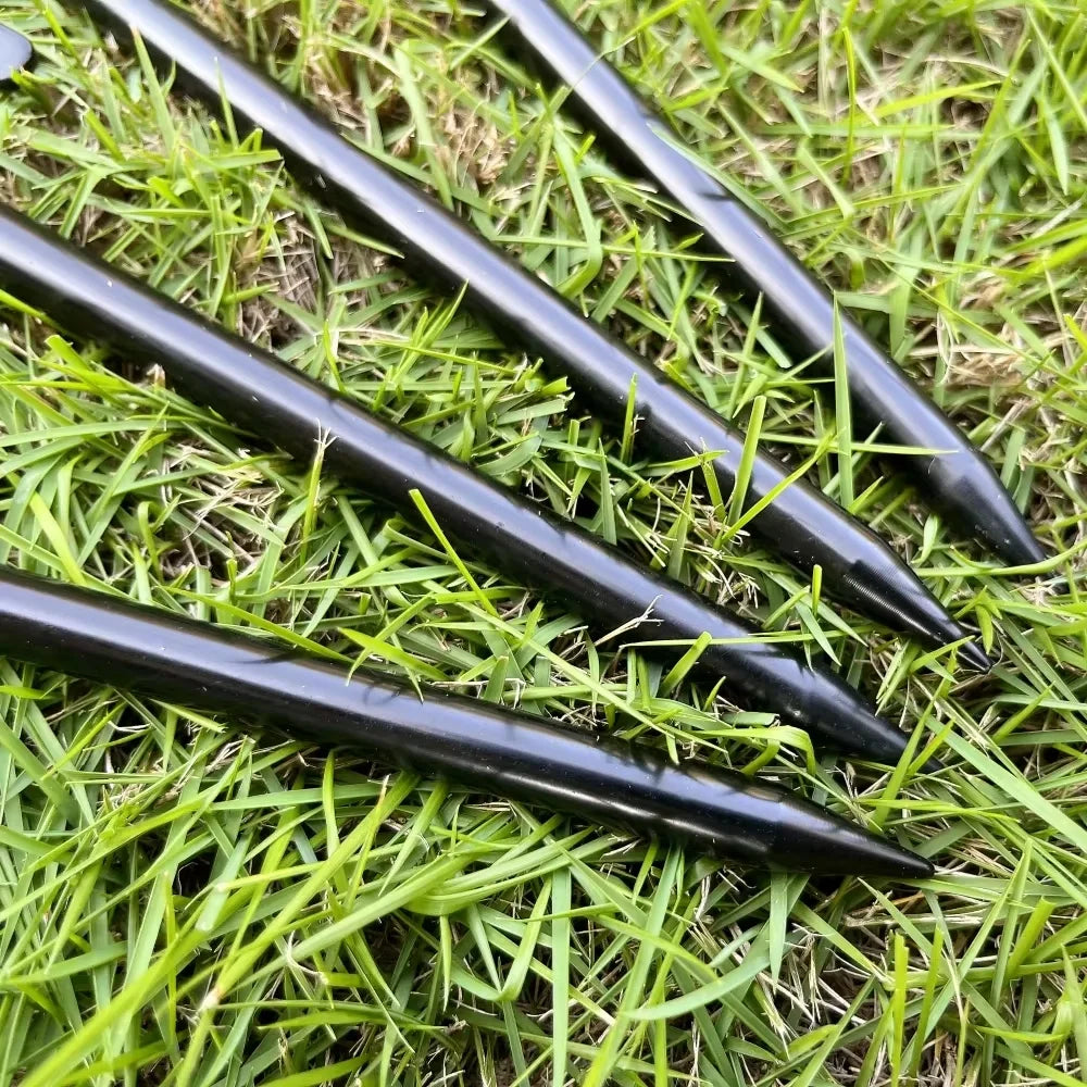 4Pcs/8 Inch Outdoor Tent Nail Tent Pegs Heavy Duty Steel Tent Stakes for Camping Canopy Awning Tent Camping Ground Na