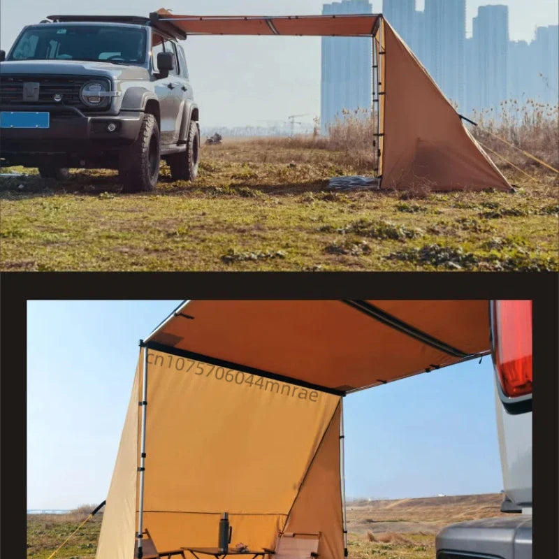 Outdoor Car Side Tent, Expansion Accessories, Shelter with Windows, Side Arrangement of Bags, Projection Screen Tent