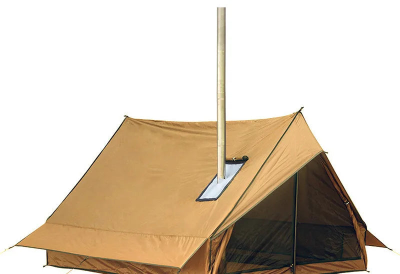 2-Person Camping Tent Lightweight Waterproof Outdoor Beach Cabin Tent with Vent Portable Shelter