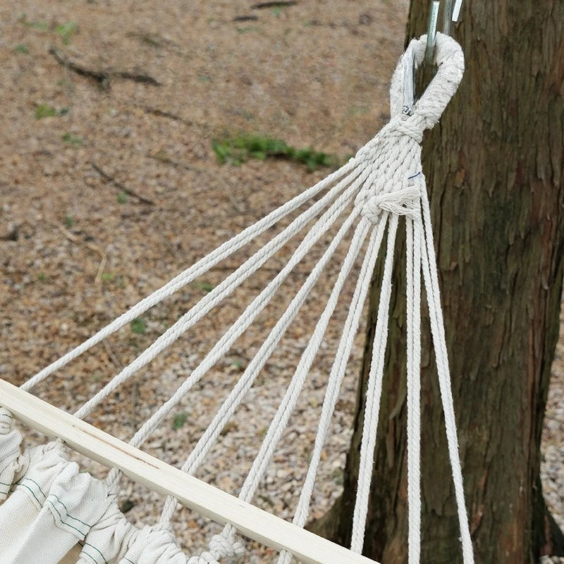 Portable Camping Hammock Outdoor Swing Anti-Tip Travel Hanging Bed Lightweight Nylon Hammock for Camping Hiking Garden