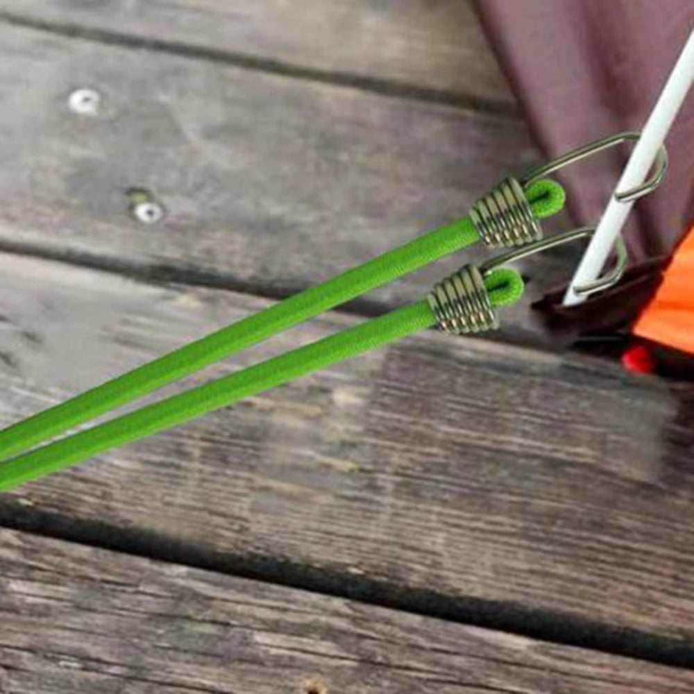 10Pcs Outdoor Tent Fixing Ropes, Hiking and Camping Tent Fixing Hooks, Compact and Lightweight, Easy to Carry and Store, Can Fix Tents and Hang Items S004210