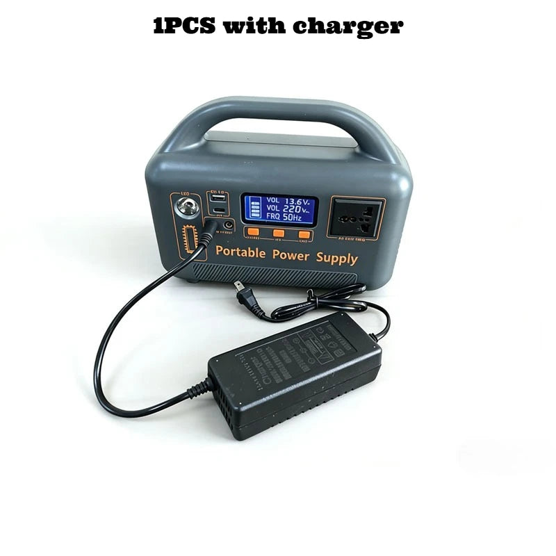 Portable Power Station 400W 192Wh LiFePO4 Solar Generator with Optional Solar Panel AC Outlet USB for Camping RV Emergency Backup
