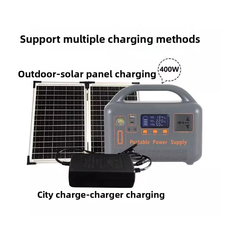 400W Portable Power Station 192Wh Solar Generator LiFePO4 Battery with AC Outlet USB for Camping RV Emergency Backup
