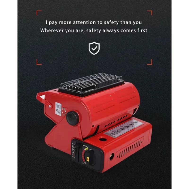 Portable Gas Camping Stove Cassette Burner Outdoor Picnic BBQ Stove Compact Butane Cooker for Camping Fishing Travel