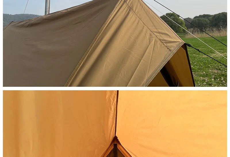 2-Person Camping Tent Lightweight Waterproof Outdoor Beach Cabin Tent with Vent Portable Shelter