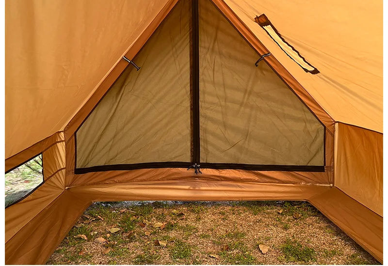 2-Person Camping Tent Lightweight Waterproof Outdoor Beach Cabin Tent with Vent Portable Shelter