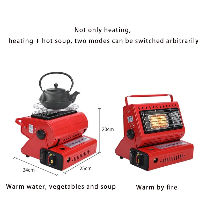 Portable Gas Camping Stove Cassette Burner Outdoor Picnic BBQ Stove Compact Butane Cooker for Camping Fishing Travel