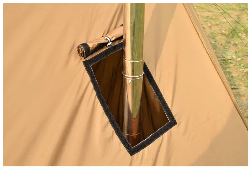 2-Person Camping Tent Lightweight Waterproof Outdoor Beach Cabin Tent with Vent Portable Shelter