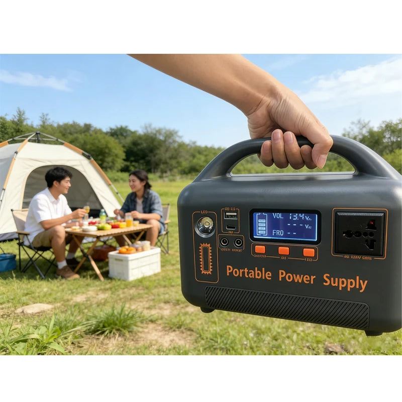 400W Portable Power Station 192Wh Solar Generator LiFePO4 Battery with AC Outlet USB for Camping RV Emergency Backup