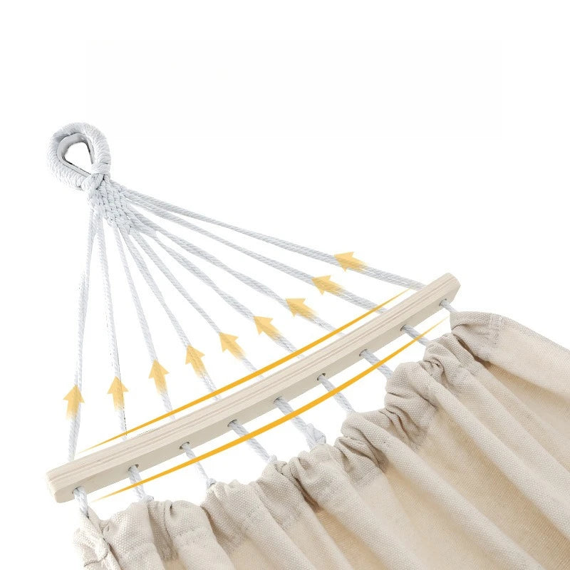 Portable Camping Hammock Outdoor Swing Anti-Tip Travel Hanging Bed Lightweight Nylon Hammock for Camping Hiking Garden