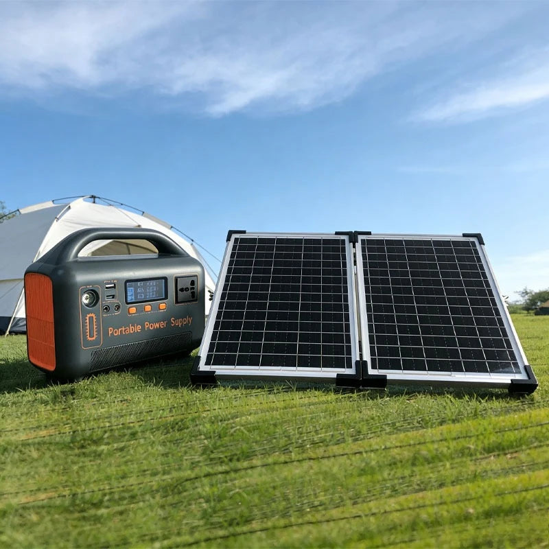 Portable Power Station 400W 192Wh LiFePO4 Solar Generator with Optional Solar Panel AC Outlet USB for Camping RV Emergency Backup
