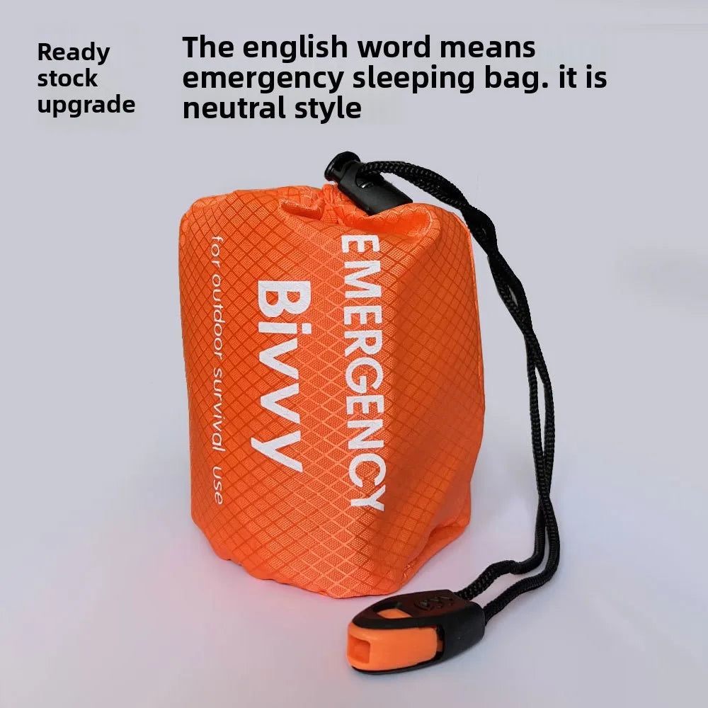 Emergency Sleeping Bag Survival Thermal Blanket Waterproof Insulation Sleeping Sack for Camping Hiking Outdoor Hypothermia Protection