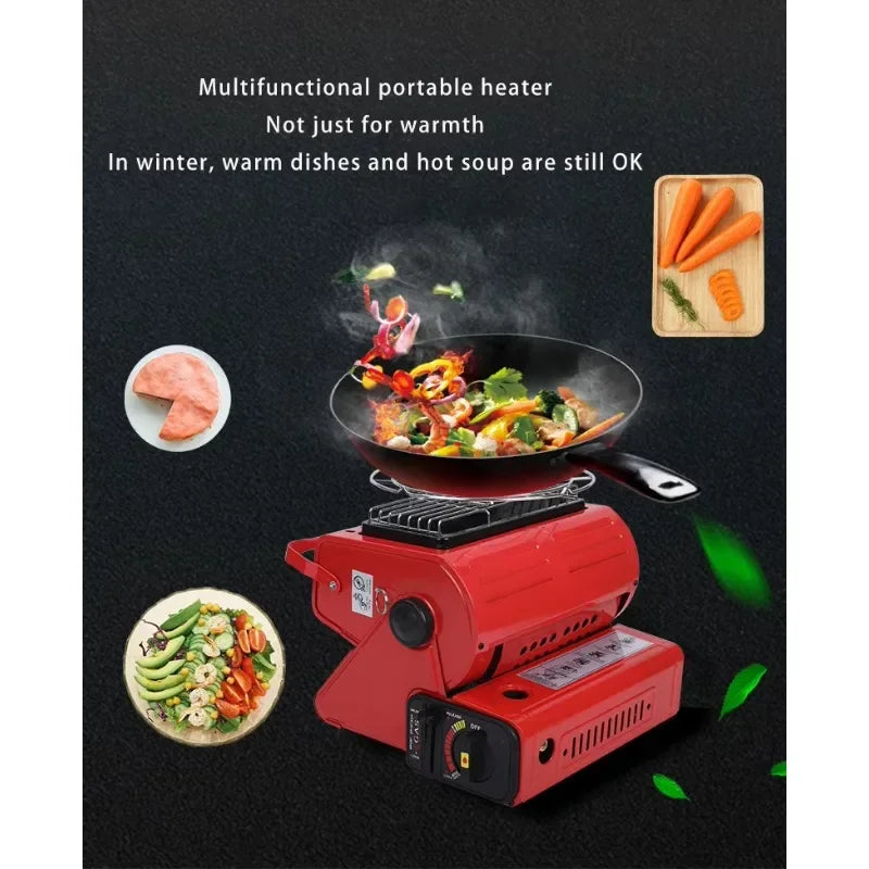 Portable Gas Camping Stove Cassette Burner Outdoor Picnic BBQ Stove Compact Butane Cooker for Camping Fishing Travel