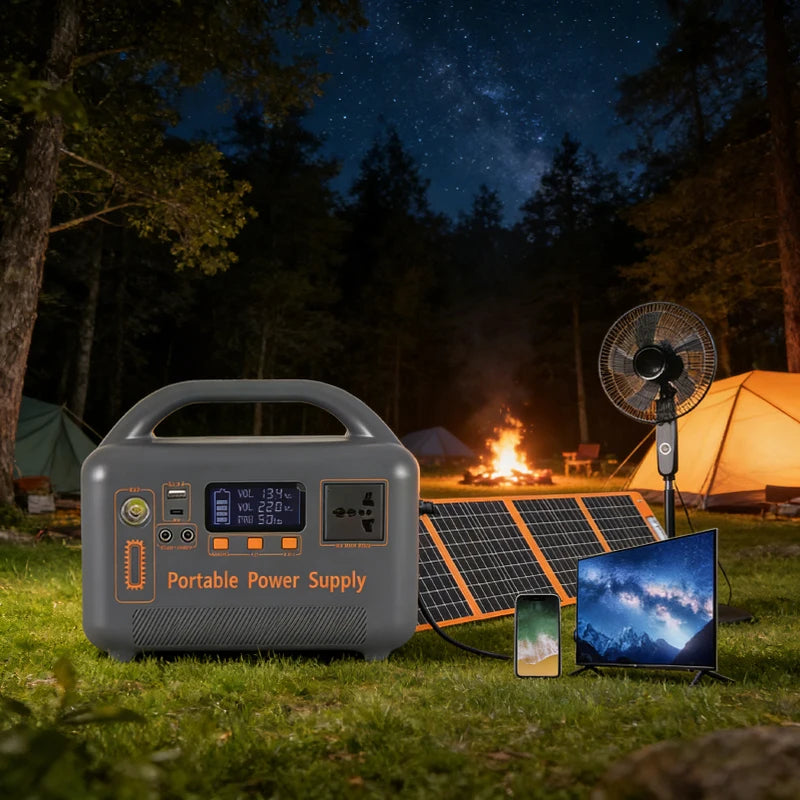 400W Portable Power Station 192Wh Solar Generator LiFePO4 Battery with AC Outlet USB for Camping RV Emergency Backup