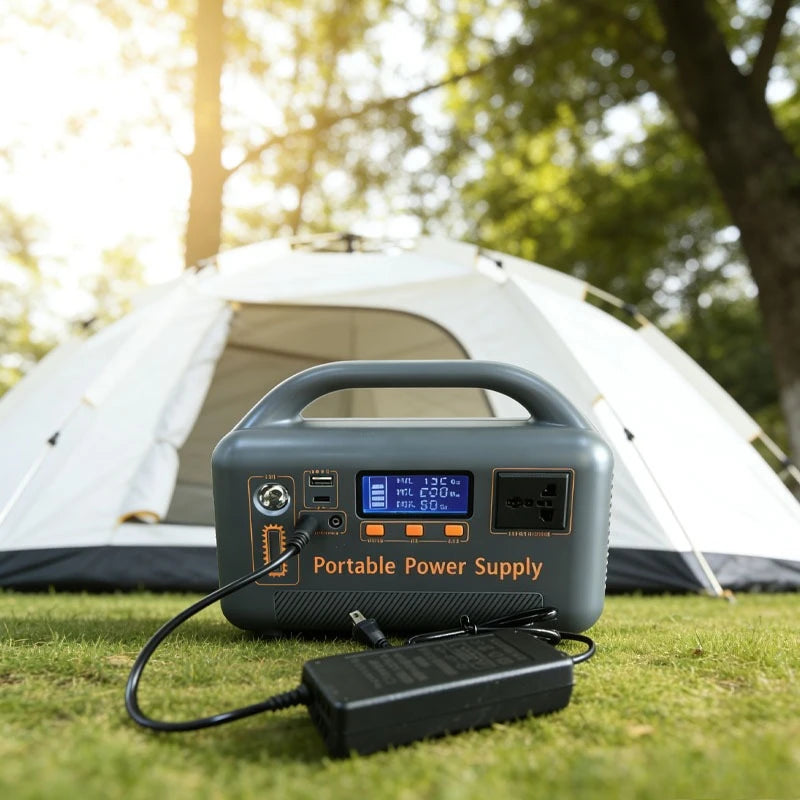 Portable Power Station 400W 192Wh LiFePO4 Solar Generator with Optional Solar Panel AC Outlet USB for Camping RV Emergency Backup