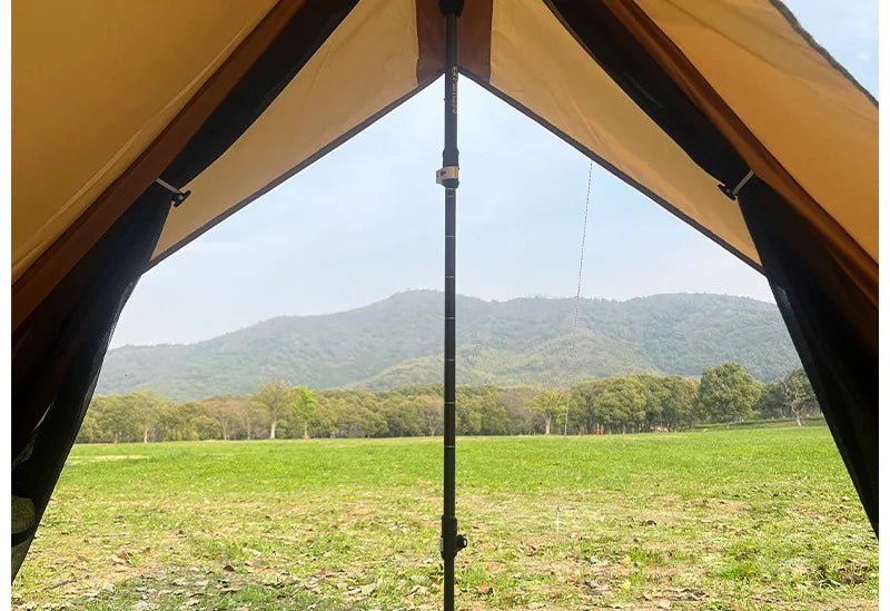 2-Person Camping Tent Lightweight Waterproof Outdoor Beach Cabin Tent with Vent Portable Shelter