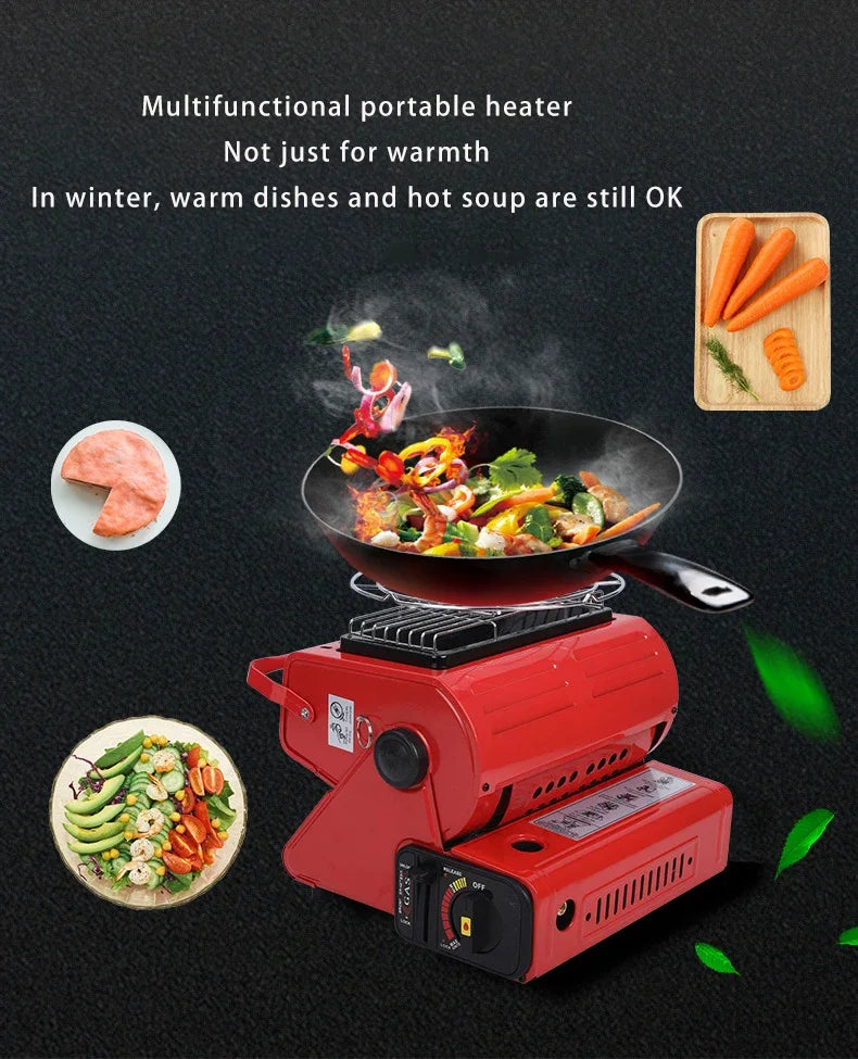 Portable Gas Camping Stove Cassette Burner Outdoor Picnic BBQ Stove Compact Butane Cooker for Camping Fishing Travel